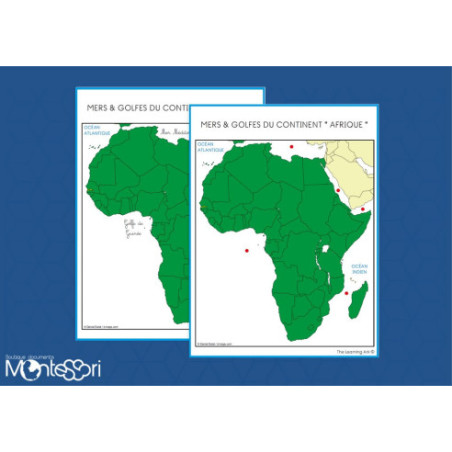 Boutique documents Montessori - Mers du continent Afrique Boutique documents Montessori - Mers du continent Afrique