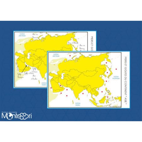 Mers du continent Asie Mers du continent Asie