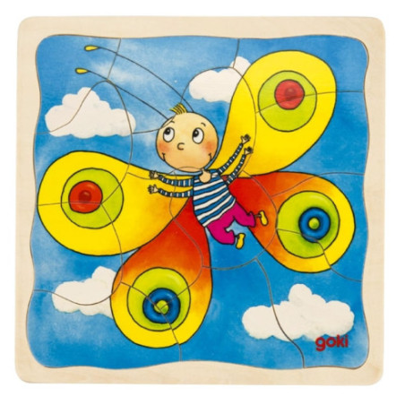 Puzzle à étages Papillon Goki