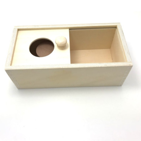 Boite avec couvercle coulissant et cylindre