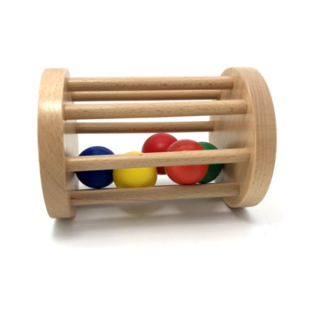Hochet cylindre avec billes