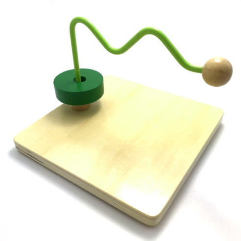 Disque sur tige coudée ondulée Montessori