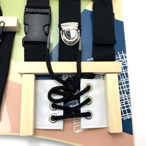 Planche de motricité fermetures et fixations