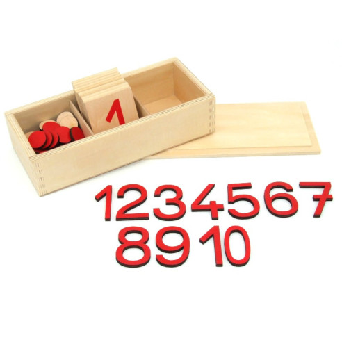 Boite de jetons - graphie française Montessori