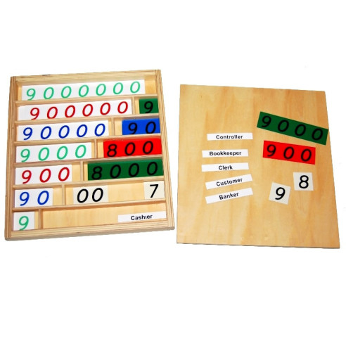 Jeu de la banque - Matériel Montessori