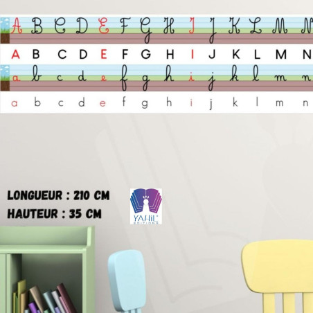 Frise alphabétique murale Yahil Editions