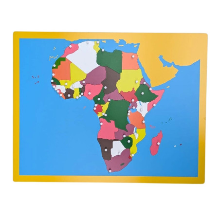 Puzzle de l'Afrique en bois (sans bordure)