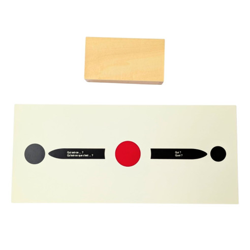 Analyse de la phrase - première boite en français - grammaire Montessori