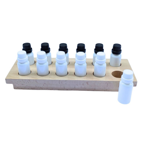 Flacons des odeurs  en verre Montessori