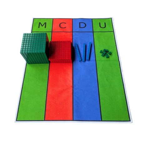 Matériel Lubienska - Coffret 121 pièces en bois couleurs Montessori