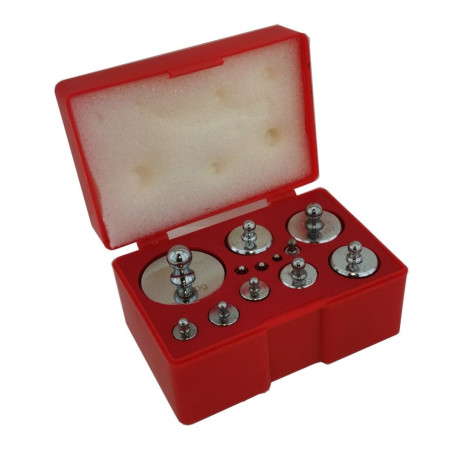 Boîte de masses marquées 1 kg, mathématiques poids et mesures