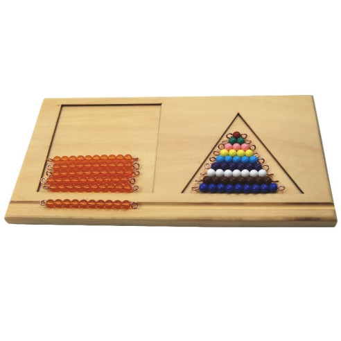 support pour les barrettes de perles colorées 2 Montessori