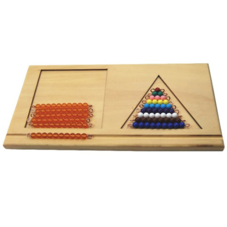 support pour les barrettes de perles colorées 2 Montessori