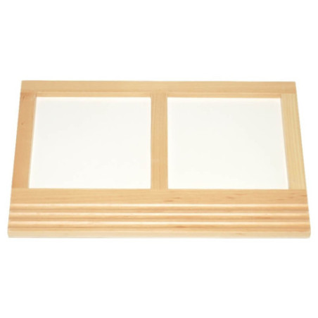 Plateau de présentation des formes à dessin Montessori