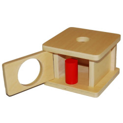 Boite à forme avec petit cylindre Montessori 2
